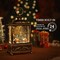 Christmas Lantern, Lit Christmas Snow Globe Lantern-with USB+ Music Christmas Water Lantern Snow Globe Portable Creative Cute Christmas Decorations and Charming Gifts (Forest House)